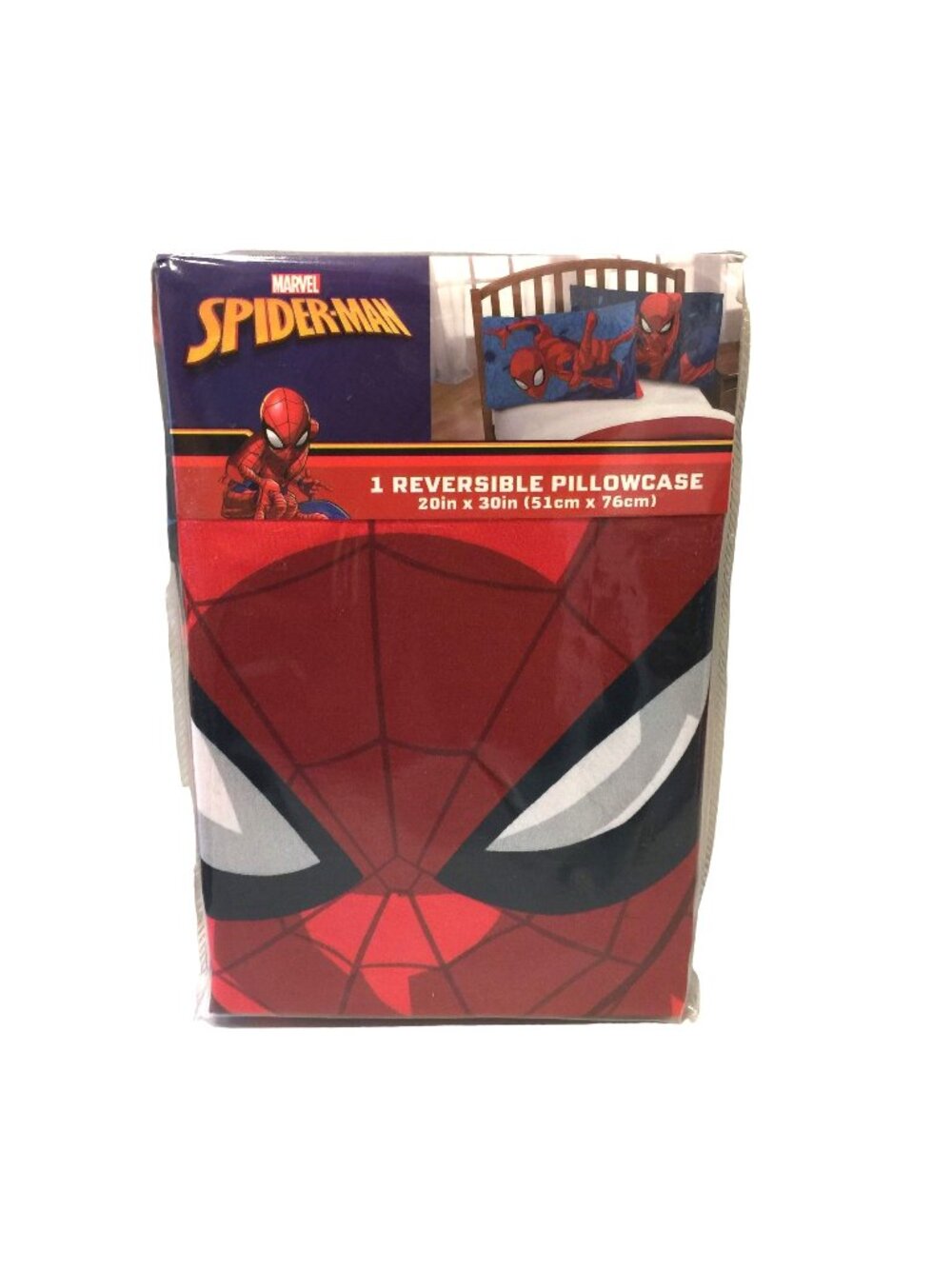 Marvel Spiderman Reversible Pillowcase 100% Polyester 20" x 30"